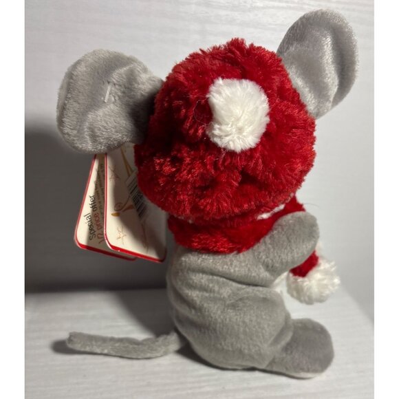 Sears Christmas Plush Whiskers Mouse 2001 6" - Picture 2 of 5